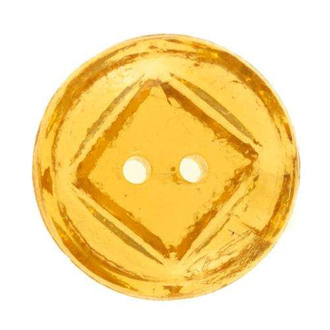 Knopf aus Glas gelb KGL-26