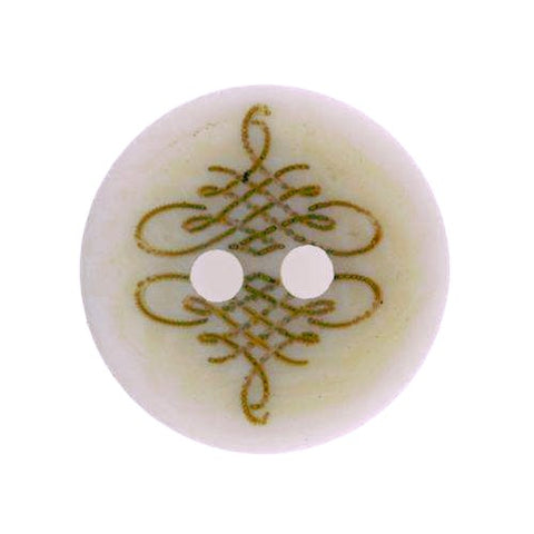 Knopf mit braunem Muster KN-84 B