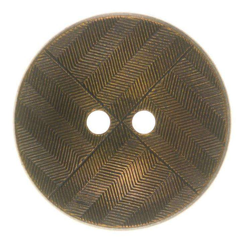 Knopf mit feiner Musterung Messing KGOag