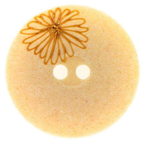 Knopf mit kleinem Blütenmotiv TKK-35n