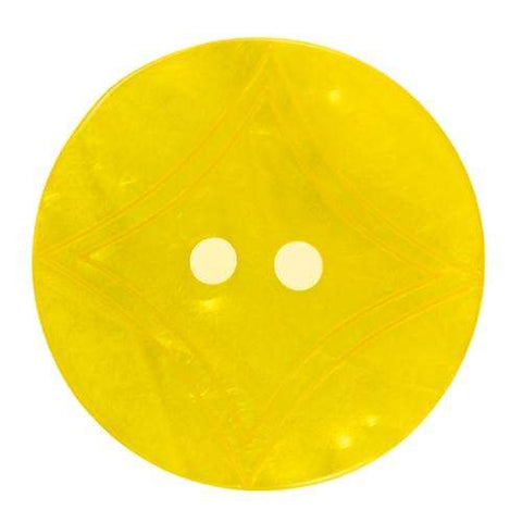 2-Loch Knopf Gelb mit Lasergravur KGL-46
