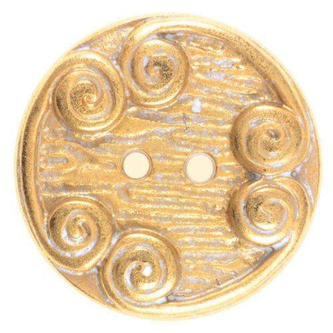 2-Loch Knopf mit Kordelmuster KGO-3