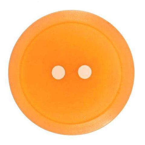 Knopf mit schlichtem Rand orange KO-17