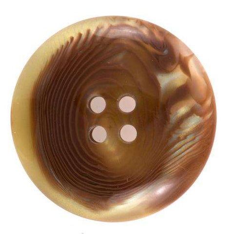 Knopf in Perlmuttoptik braun KM-30bg