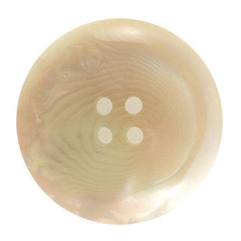 Knopf in Perlmuttoptik Natur creme KM-30n