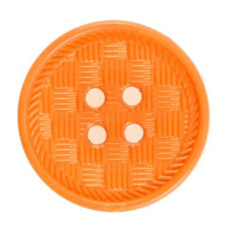 Knopf mit Flechtmuster orange KO-55