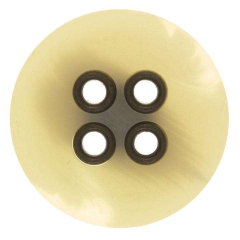 Mantel Knopf Natur creme KM-19natur