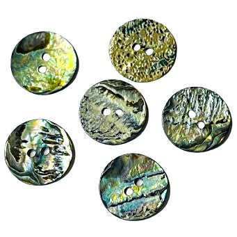 Abalone Perlmutt Knopf irisierend PL-26 A