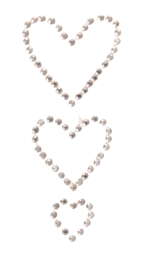 Applikation Herzchen Strass-Bügelmotiv AM-ST-7