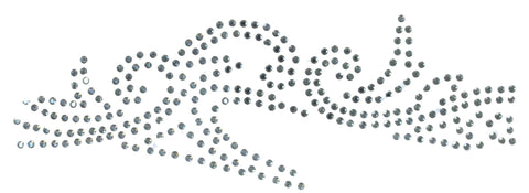 Applikation Ornament Strass-Bügelmotiv AM-ST-6