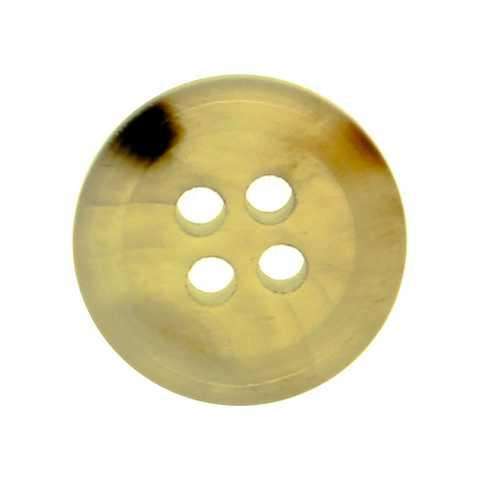 Büffelhorn Knopf KBR-18-beige