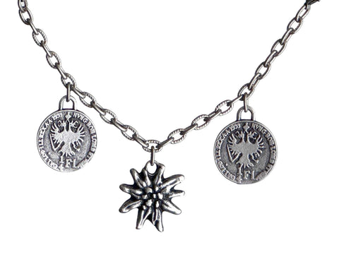 Charivari TA‑248S mit Edelweiß & Viertel FL Münze