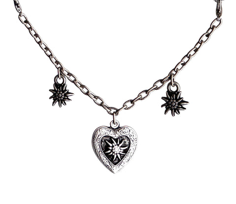 Charivari TA‑244S – Anhänger Herz & Edelweiß