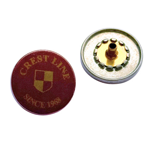 Druckknopf Wappen Crest Line NK-102-bordaux rot