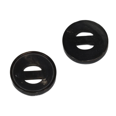 Horn Knopf Stegknopf hk-1-schwarz-braun