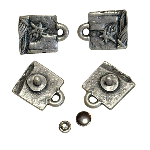 Edelweiß-Ösen Niete TN-4 – Niete für DIY, Trachten & kreative Nähprojekte