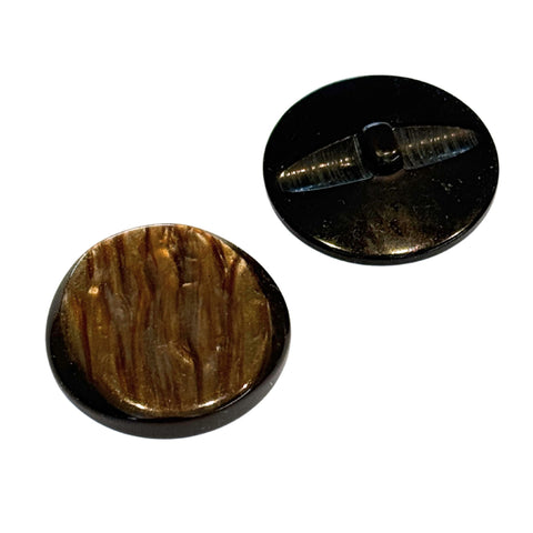 Brauner Mantelknopf – Perlmuttoptik, Einzelstück (KM-SO-4)
