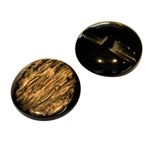 Rot-Brauner Mantelknopf – Perlmuttoptik, Einzelstück (KM-SO-4)