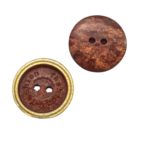 Gold Brauner Blusen Knöpfe Fashion KBR-73