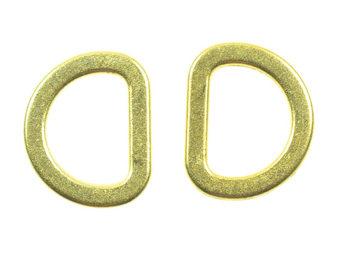 D - Ringe flach Metall Gold hri-6g