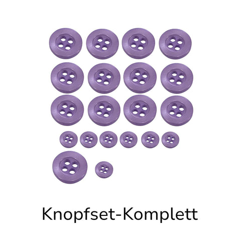 Hemdknopf-Set Lila – Komplettlösung (11 mm / 12 mm)