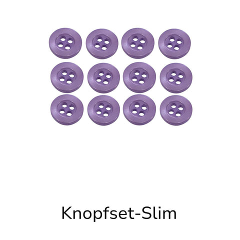 Hemdknopf-Set Lila – Komplettlösung (11 mm / 12 mm)