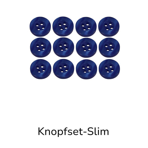 Hemdknopf-Set dunkel-Blau – Komplettlösung (11 mm / 12 mm)