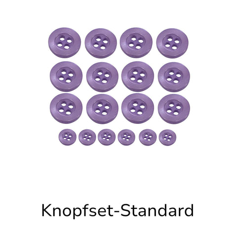 Hemdknopf-Set Lila – Komplettlösung (11 mm / 12 mm)