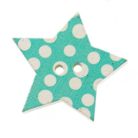 Holz Knopf Weihnachts-Stern hk-138-1