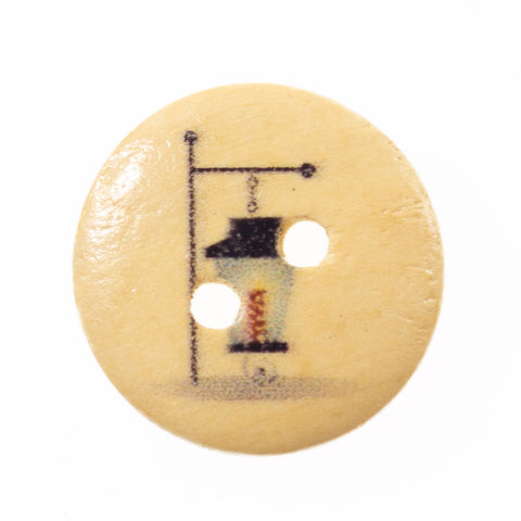 Holz Knopf Weihnachts-Motiv hk-136-19