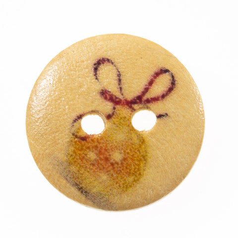 Holz Knopf Weihnachts-Motiv hk-136-4