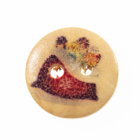 Holz Knopf Weihnachts-Motiv hk-136-6