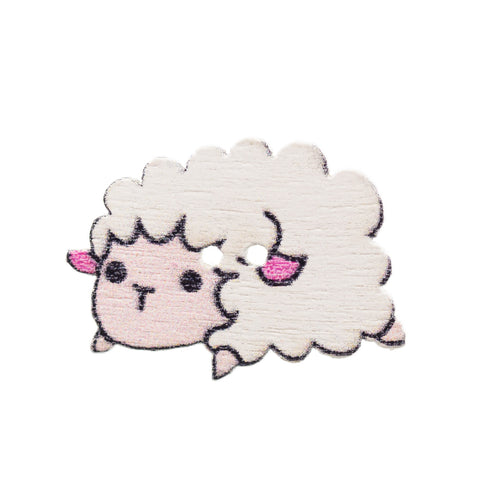 Holz Knopf Schaf KK-71a