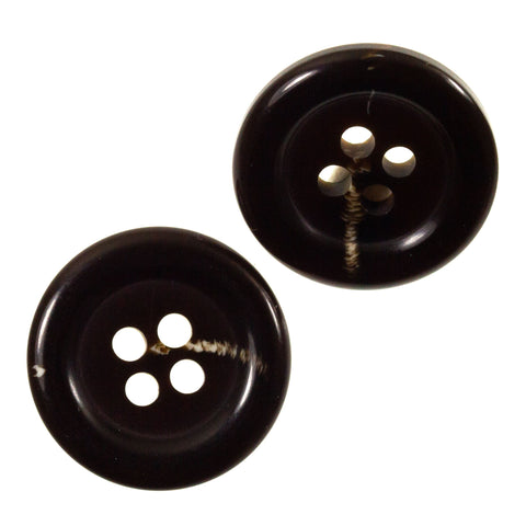 Hornimitat Knopf hi-54-dunkelbraun