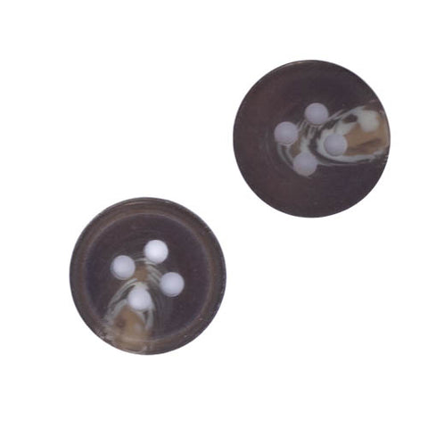 Hornimitat Knopf hi-101-grau-braun