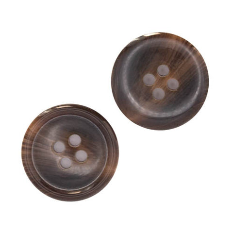 Hornimitat Knopf hi-95-rotbraun