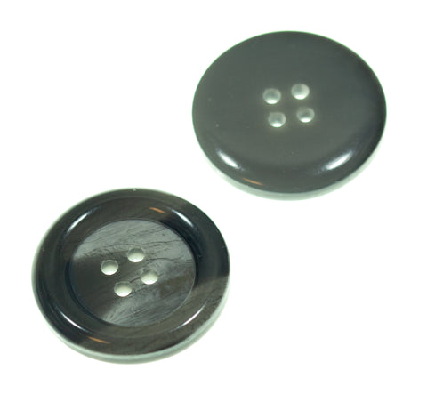 Mantel Knopf Hornimitat hi-67-grau-creme