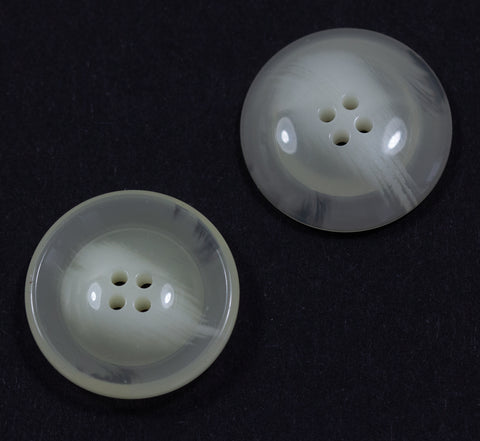 Hornimitat Knopf hi-73-weiß