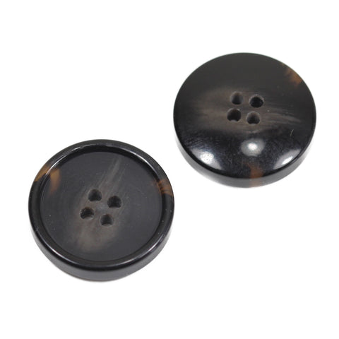 Hornimitat Knopf hi-83-dunkel-braun