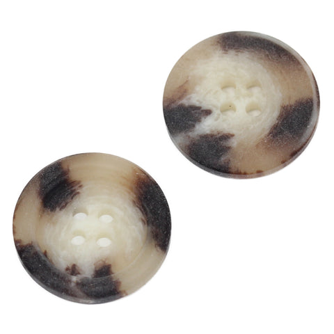 Hornimitat Knopf braun-beige KBR-61