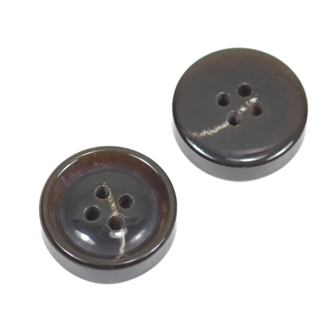 Hornimitat Knopf hi-84-dunkel-braun