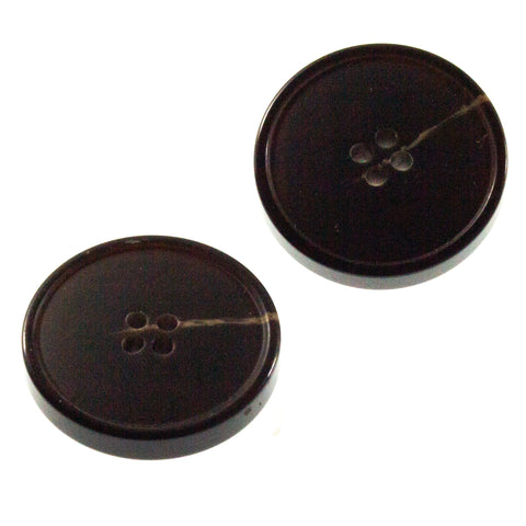 Mantel Knopf Hornimitat hi-58-schwarz