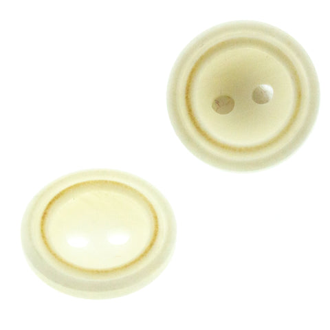 Hornimitat Knopf hi-64-weiss