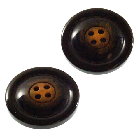 Mantel Knopf Hornimitat hi-55-braun-topaz