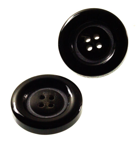 Mantel Knopf Hornimitat hi-62-anthrazit-grau