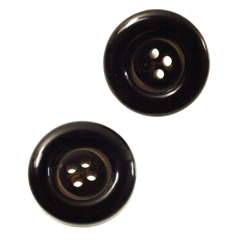 Mantel Hornimitat Knopf hi-62-coffe-braun