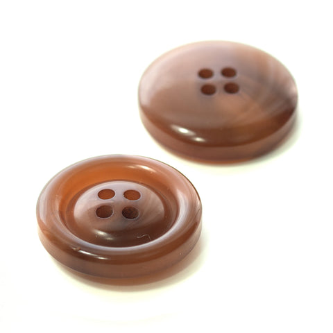 Hornimitat Knopf hi-77-rot-braun