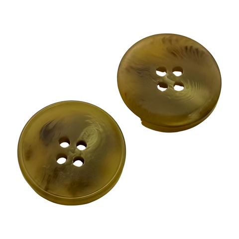 Mantel und Sakko Knopf beige braun 4-Loch