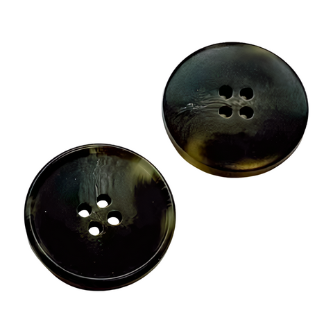 Mantel und Sakko Knopf dunkel grau 4-Loch