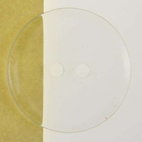 2-Loch Knöpfe Serie - 150 Flacher Knopf Durchsichtig KW-150